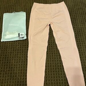 New Alphalete Amplify Seamless scrunch Leggings Blossom size large